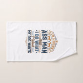 Citation drôle de propriétaire de chien Design vec (Serviette à main)