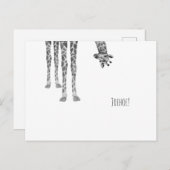 Citation drôle de Youpi, Au revoir, Carte de giraf (Devant / Derrière)