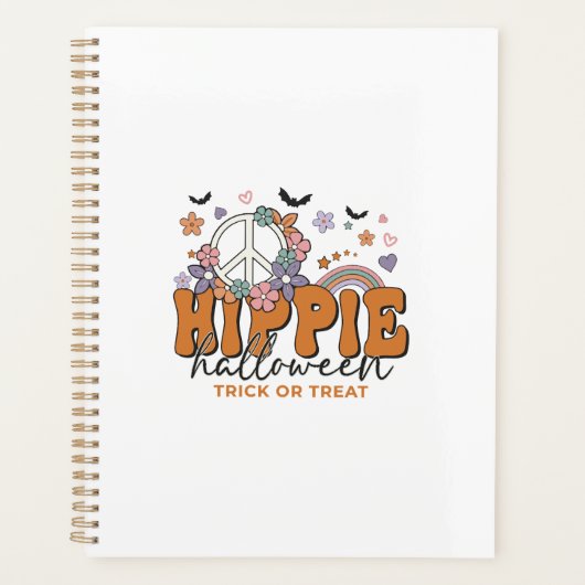 Citation drôle d'Halloween Hippie Halloween (Devant)