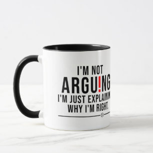 Citation drôle et sarcastique sur un mug à café mi