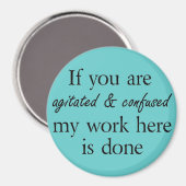 Citation drôle magnet blague nouveauté humour cade (Recto/Verso)