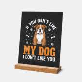 Citation drôle Mon chien Bouledogue (Angle)