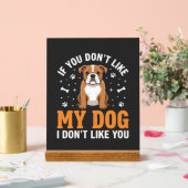 Citation drôle Mon chien Bouledogue (Mariage)