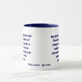 Citation drôle pour My Mind Mug (Centre)