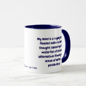 Citation drôle pour My Mind Mug (Devant droit)