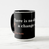 Citation Du Chef Seattle Sur Death Mug (Devant gauche)