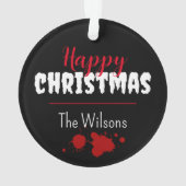 Citation du film d'horreur Slasher Noël à la main  (dos)