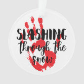 Citation du film d'horreur Slasher Noël à la main  (devant)