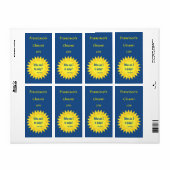 Citation du pape François Étiquette de vin rouge o (Feuille entière)