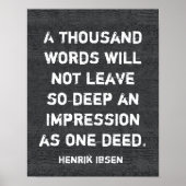 Citation d'un acte _Ibsen - affiche d'art (Devant)