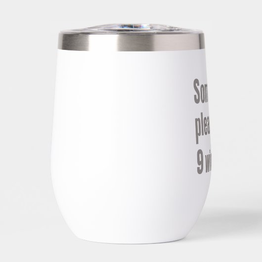 Citation d'urgence pour vin amusant (Avant)