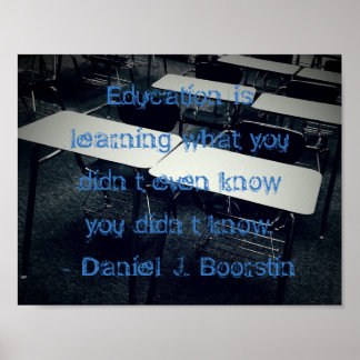 Citation éducative 11" x 8,5", Poster (Matte)