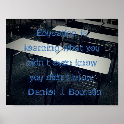 Citation éducative 11" x 8,5", Poster (Matte) (Devant)