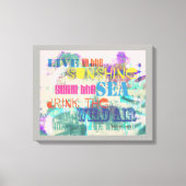 citation Emerson colorée toile tendue (Recto)