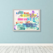 citation Emerson colorée toile tendue (Insitu (Plancher de Bois))