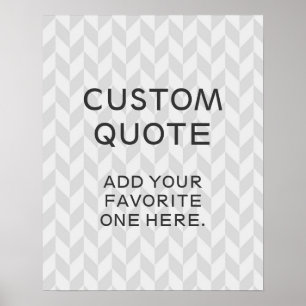 Citation faite sur commande, affiche inspirée,