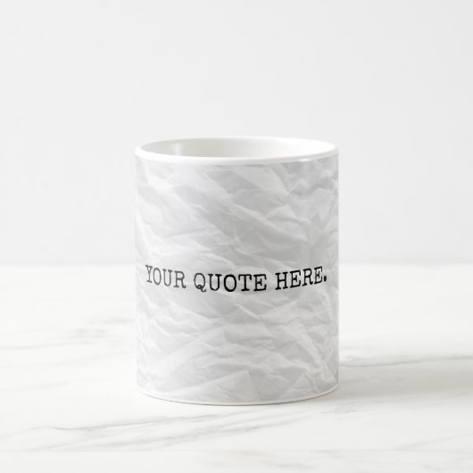 Citation faite sur commande sur la tasse de café (Centre)