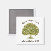 Citation famille Magnet arbre familial Accessoire  (Recto/Verso)