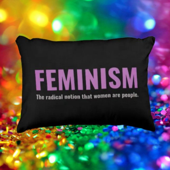 Citation féministe Coussin - Décor gras (Créateur téléchargé)