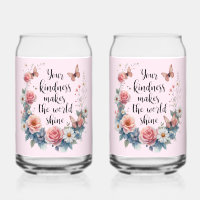 Citation florale inspirante avec papillons