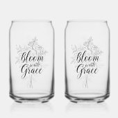 Citation florale inspirante "Bloom with Grace" (Verso)