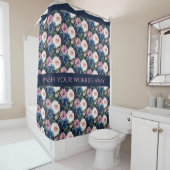 Citation Florale Inspirationnelle rideau de douche (En situation)