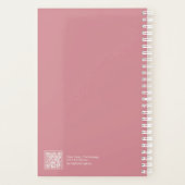 Citation florale moderne rose poussiéreuse stimula (Dos)