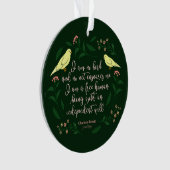 Citation florale verte de Charlotte Bronte Jane (devant)
