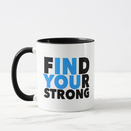 Citation forte motivationnelle Mug (Gauche)