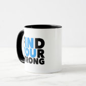 Citation forte motivationnelle Mug (Devant gauche)