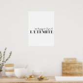 Citation française. Poster "Avec toi jusqu'à l'éte (Cuisine)