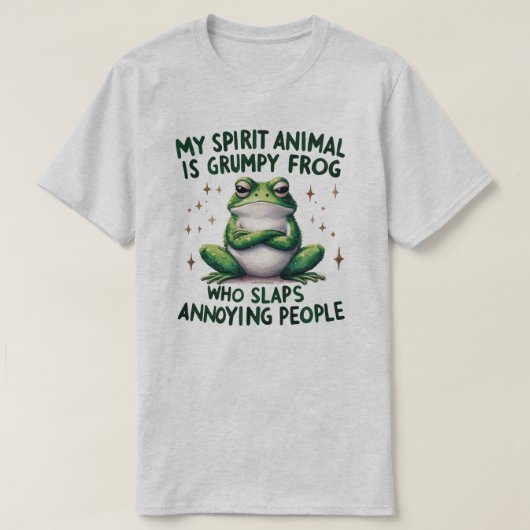 Citation graphique Gras & Sassy Frog T-Shirt (Design devant)