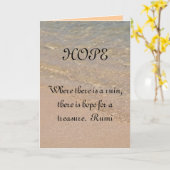 Citation Hawaï de Rumi de carte d'inspiration (Fleur jaune)