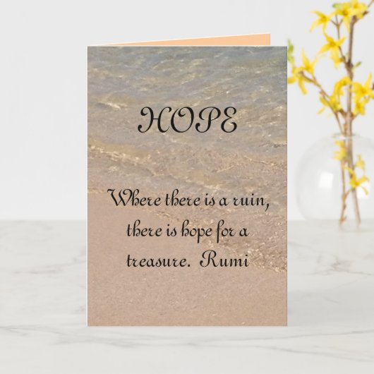 Citation Hawaï de Rumi de carte d'inspiration (Fleur jaune)