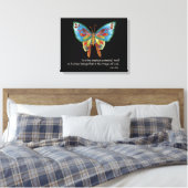 Citation inspirante avec toile Papillon (Insitu(Chambre))