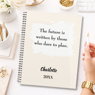 Citation inspirante beige crème 2026