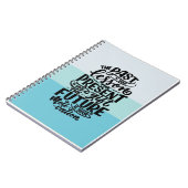 Citation inspirante - cahier de notes  (Côté gauche)