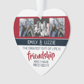 Citation inspirante d'amitié avec noms et photos (devant)