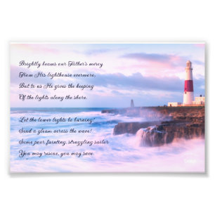 Citation Inspirante du phare Paysage photo Imprime
