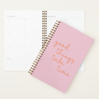 Citation inspirante en rose et orange