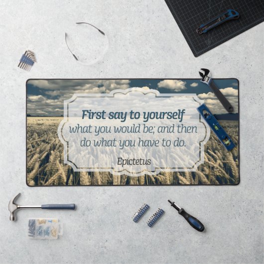 Citation inspirante Epictetus "Do it" (Poste de travail)