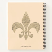 Citation inspirante Fleur de lis Garden Journal (Dos)
