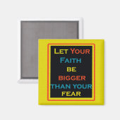 Citation inspirante, foi et aimant de la peur (Recto/Verso)