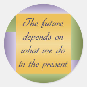 Citation inspirante Ghandi Stickers