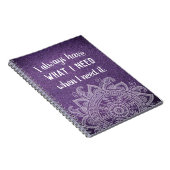 Citation inspirante Motivational Gratitude Journal (Côté Droit)