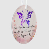 Citation Inspirante Papillon Violet  (devant)