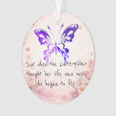 Citation Inspirante Papillon Violet  (devant)