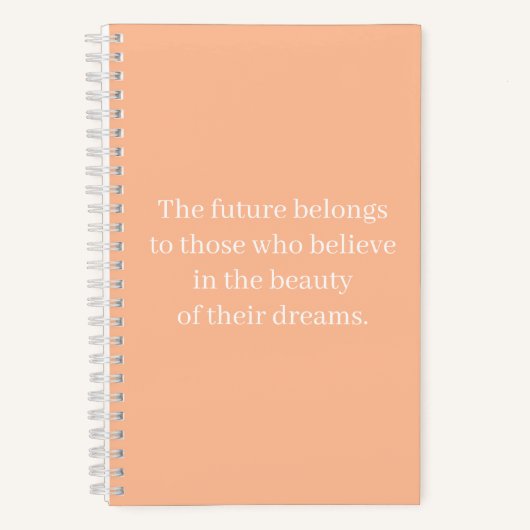 Citation inspirante pour le Carnet Spiral à l'écol (Recto)