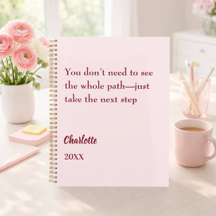 Citation inspirante rose poudré pour objectif 2027