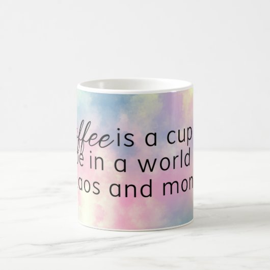 Citation Inspiration Aquarelle Café Mug (Centre)